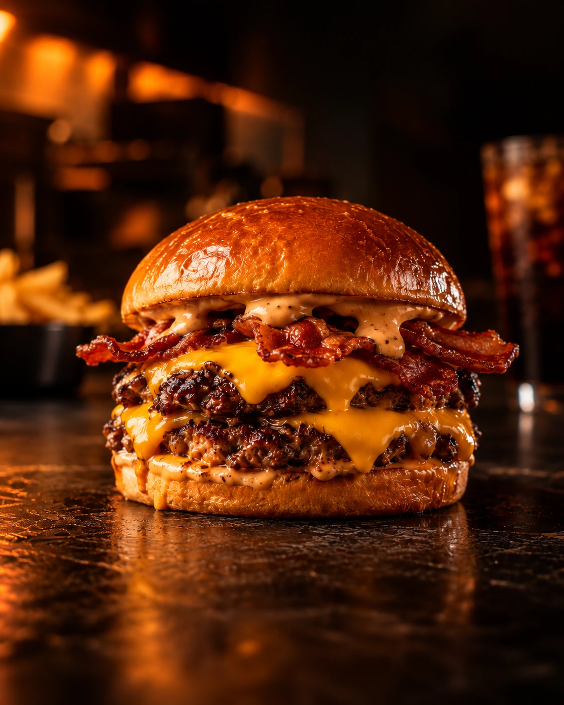 Fotografía gastronómica del hero de Burguer House